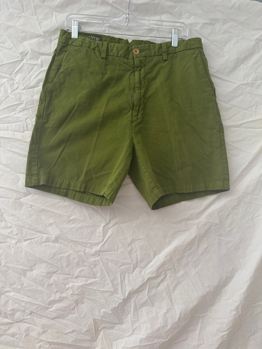 Orvis Olive Green Flat-Front Men's Shorts